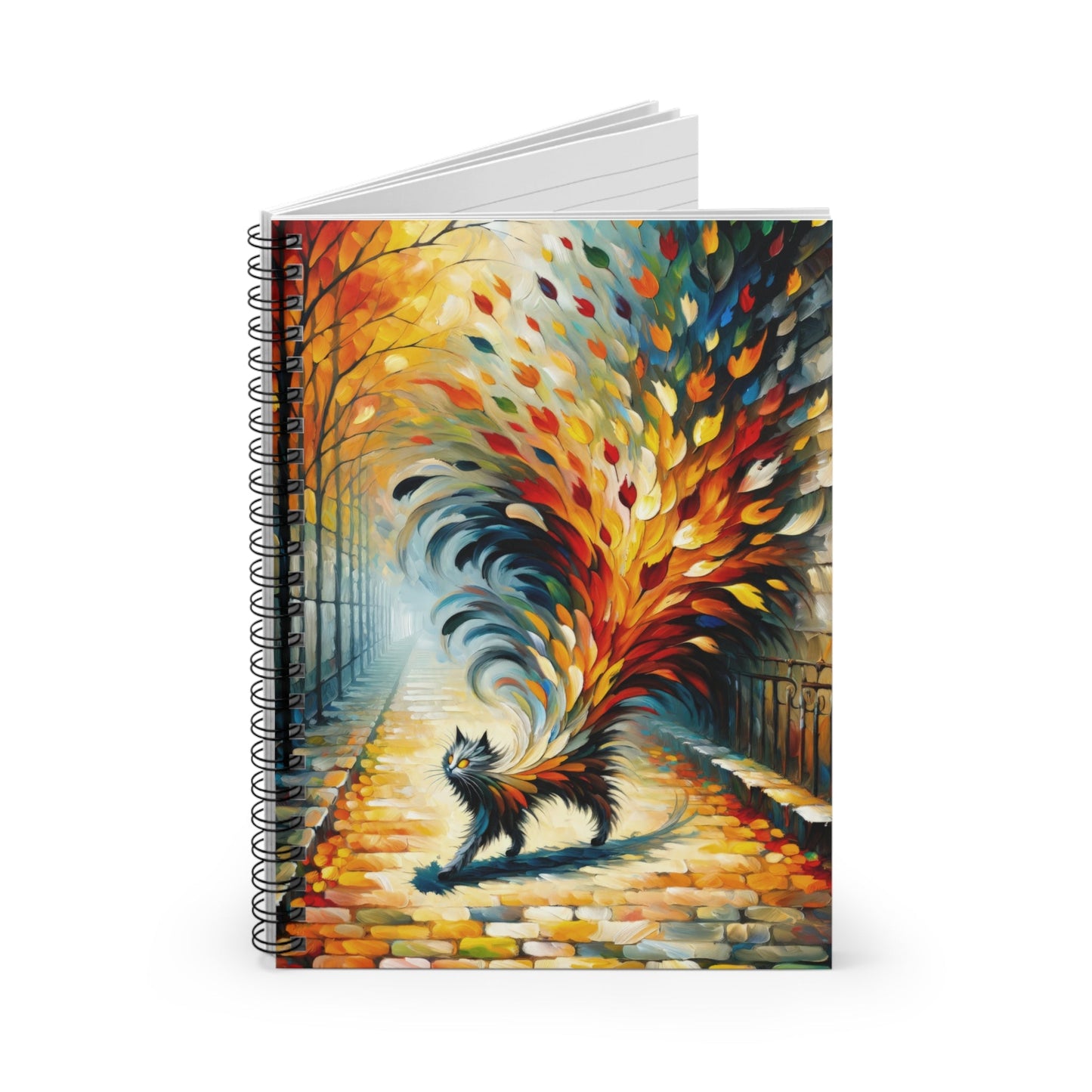 Autumn Whirlwind Escape Spiral Notebook - Ruled Line - ATUH.ART