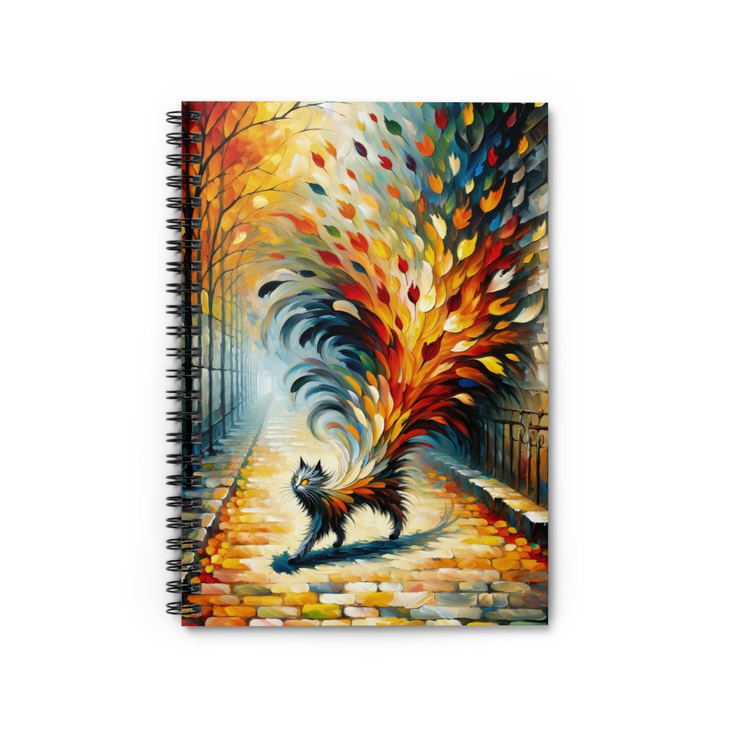 Autumn Whirlwind Escape Spiral Notebook - Ruled Line - ATUH.ART