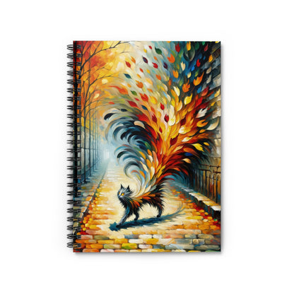 Autumn Whirlwind Escape Spiral Notebook - Ruled Line - ATUH.ART