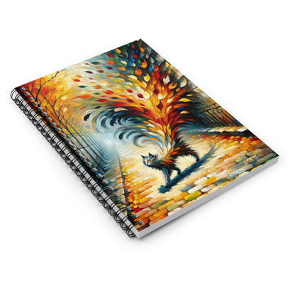 Autumn Whirlwind Escape Spiral Notebook - Ruled Line - ATUH.ART