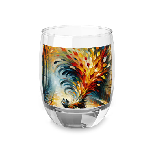 Autumn Whirlwind Escape Whiskey Glass - ATUH.ART