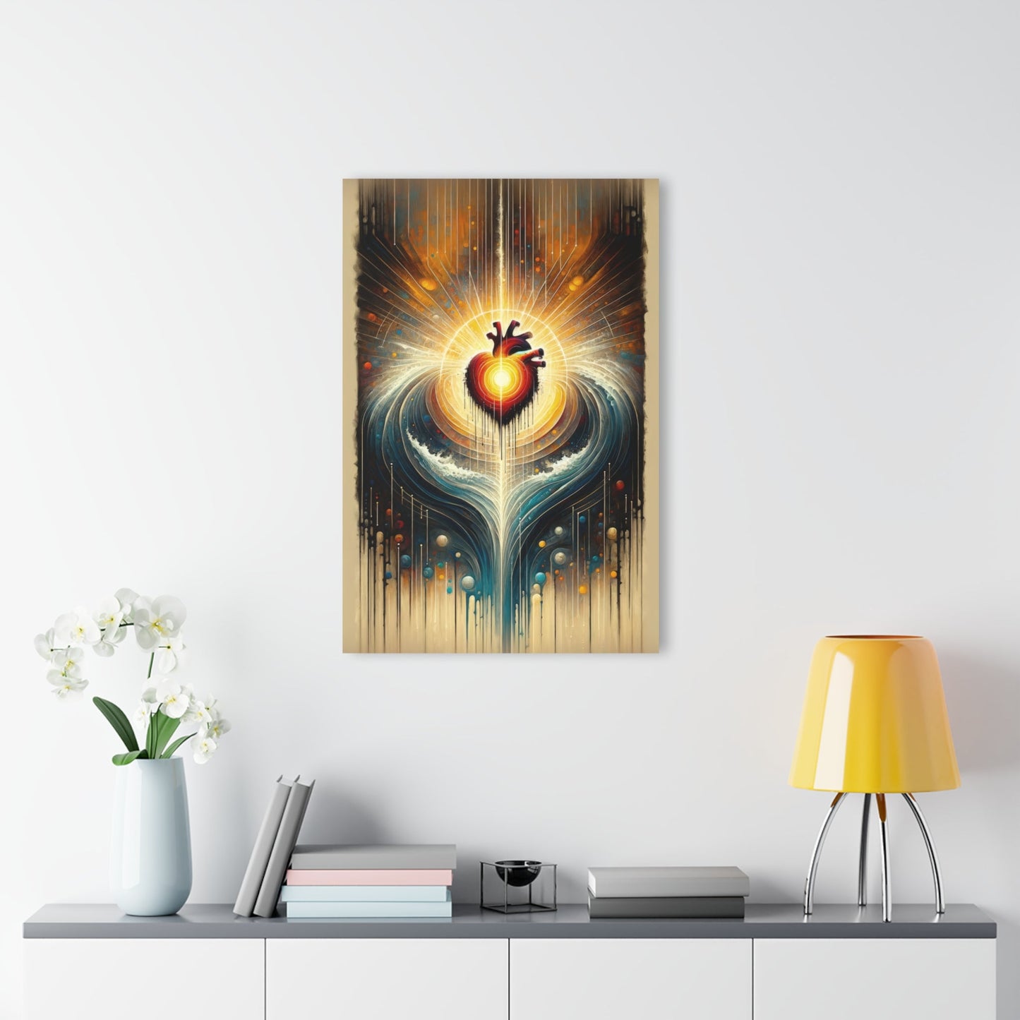 Awakened Heart Waves Acrylic Prints (French Cleat Hanging) - ATUH.ART