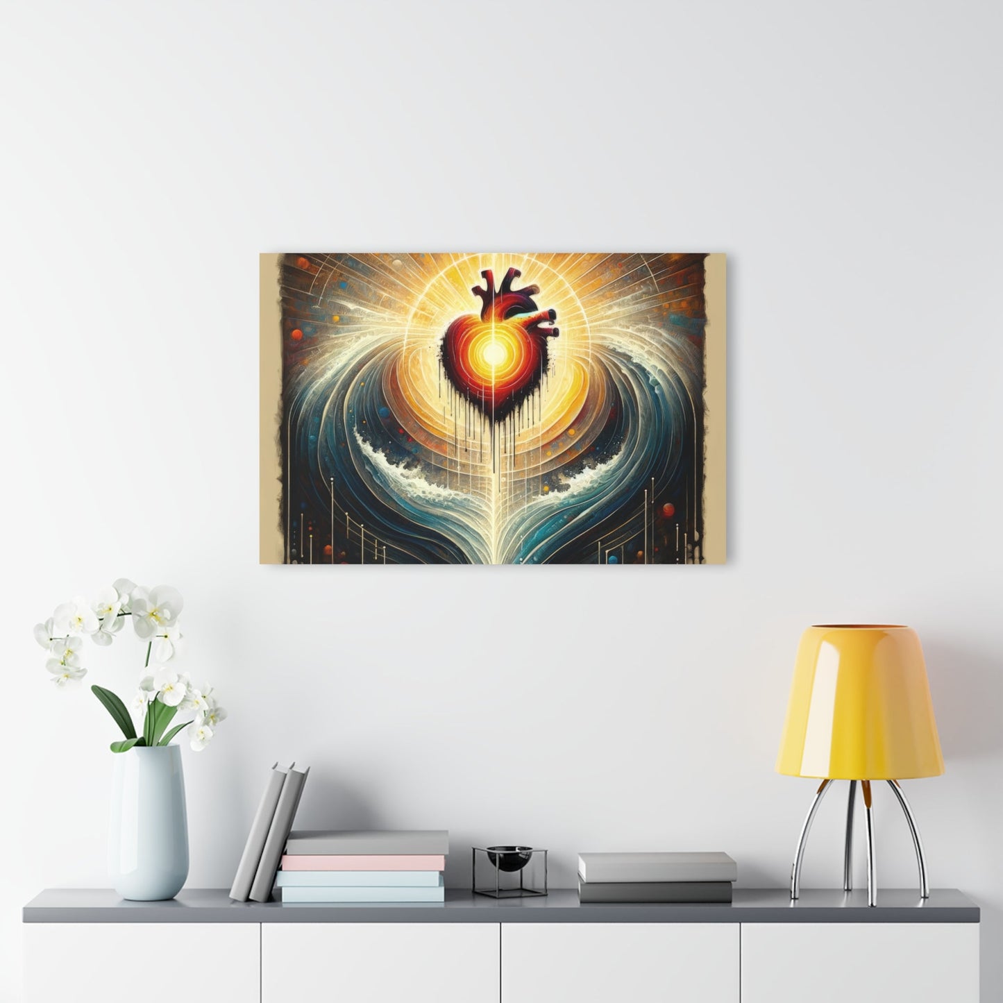 Awakened Heart Waves Acrylic Prints (French Cleat Hanging) - ATUH.ART