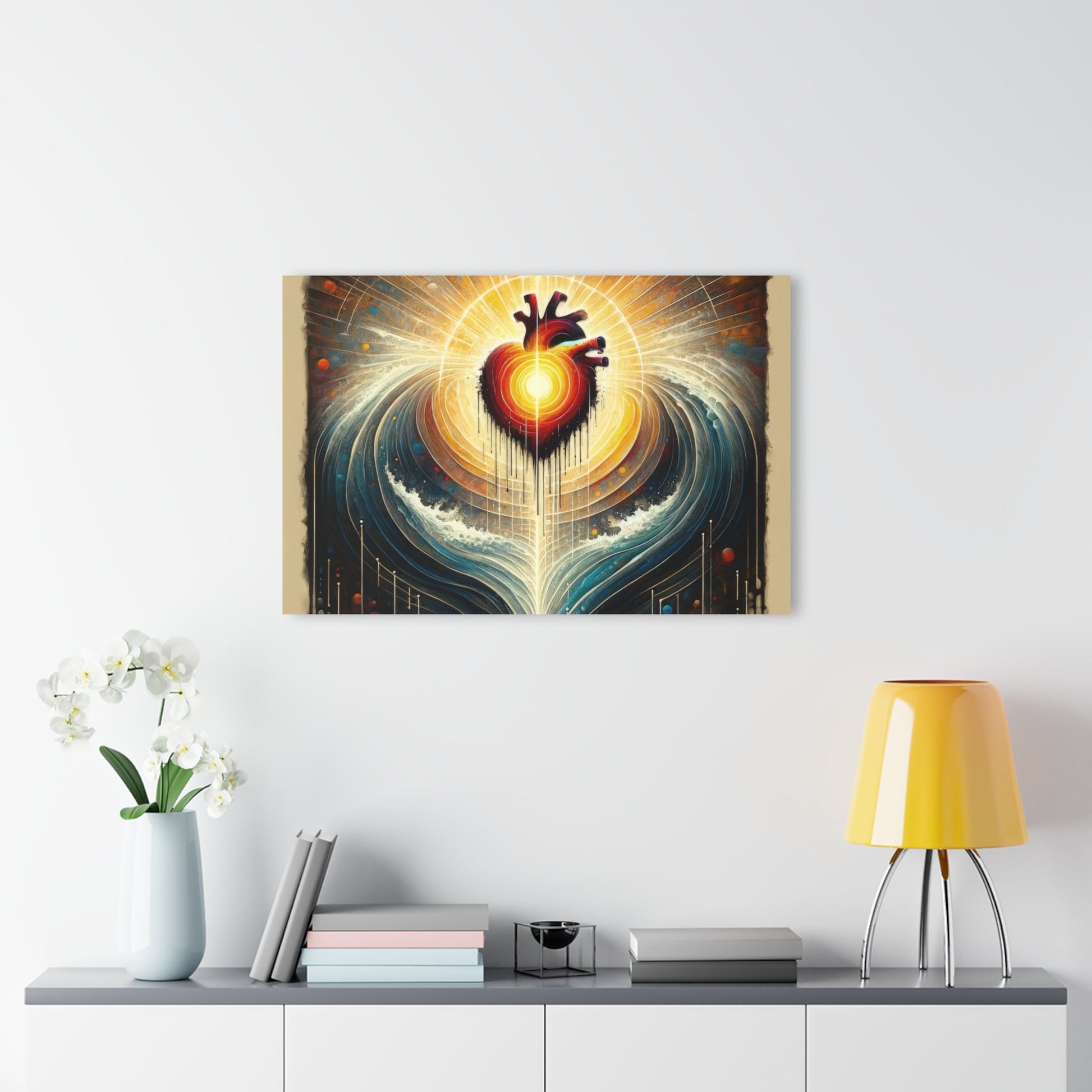Awakened Heart Waves Acrylic Prints (French Cleat Hanging) - ATUH.ART