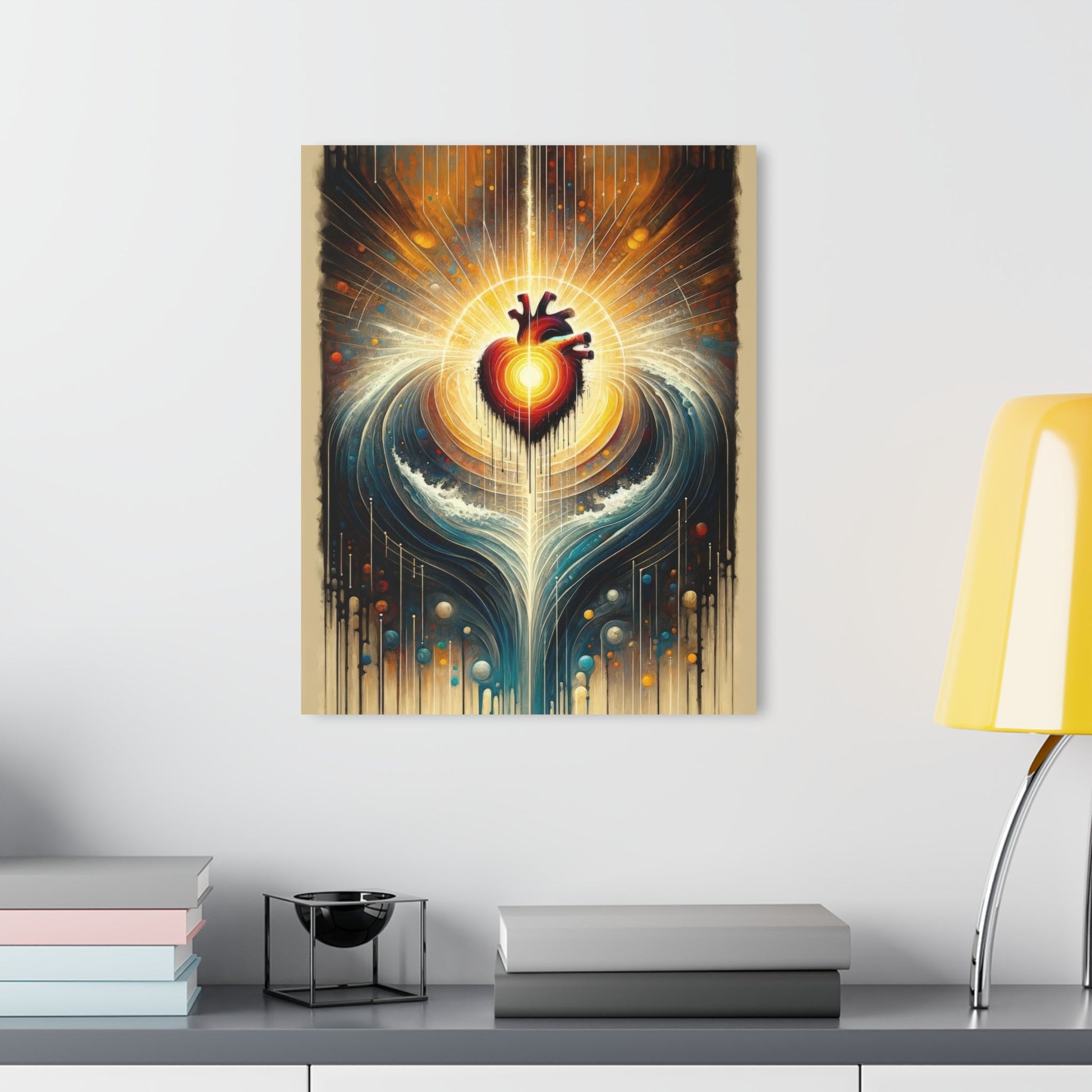 Awakened Heart Waves Acrylic Prints (French Cleat Hanging) - ATUH.ART