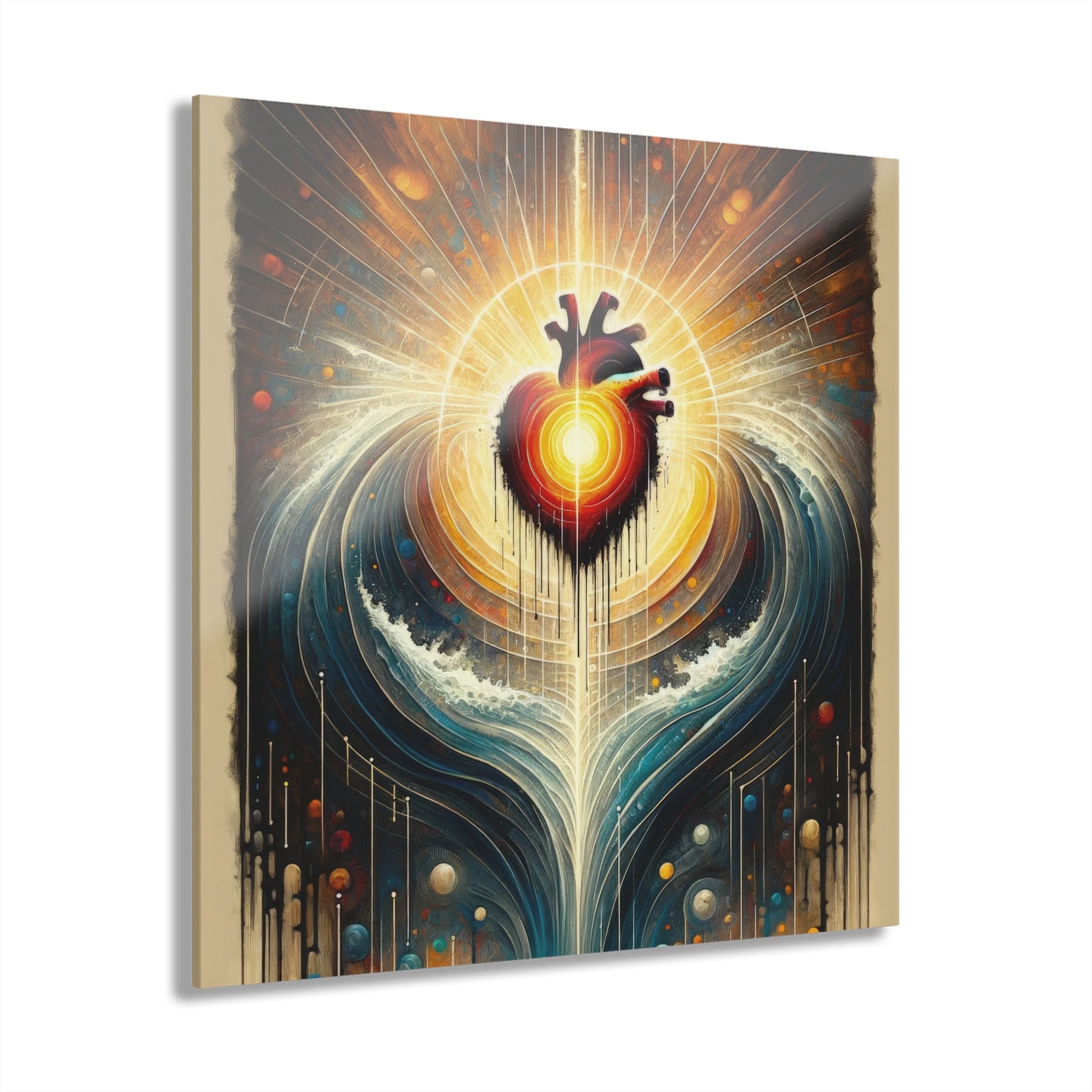 Awakened Heart Waves Acrylic Prints (French Cleat Hanging) - ATUH.ART