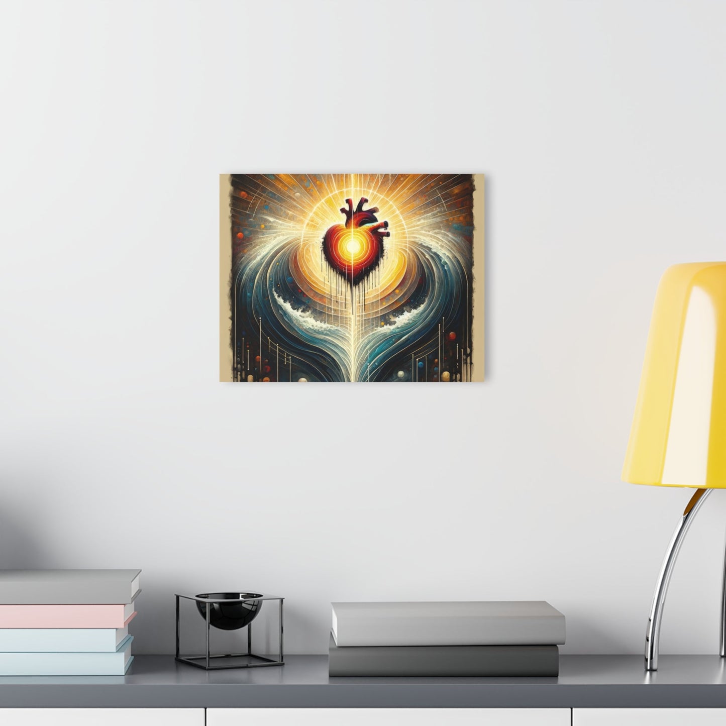 Awakened Heart Waves Acrylic Prints (French Cleat Hanging) - ATUH.ART