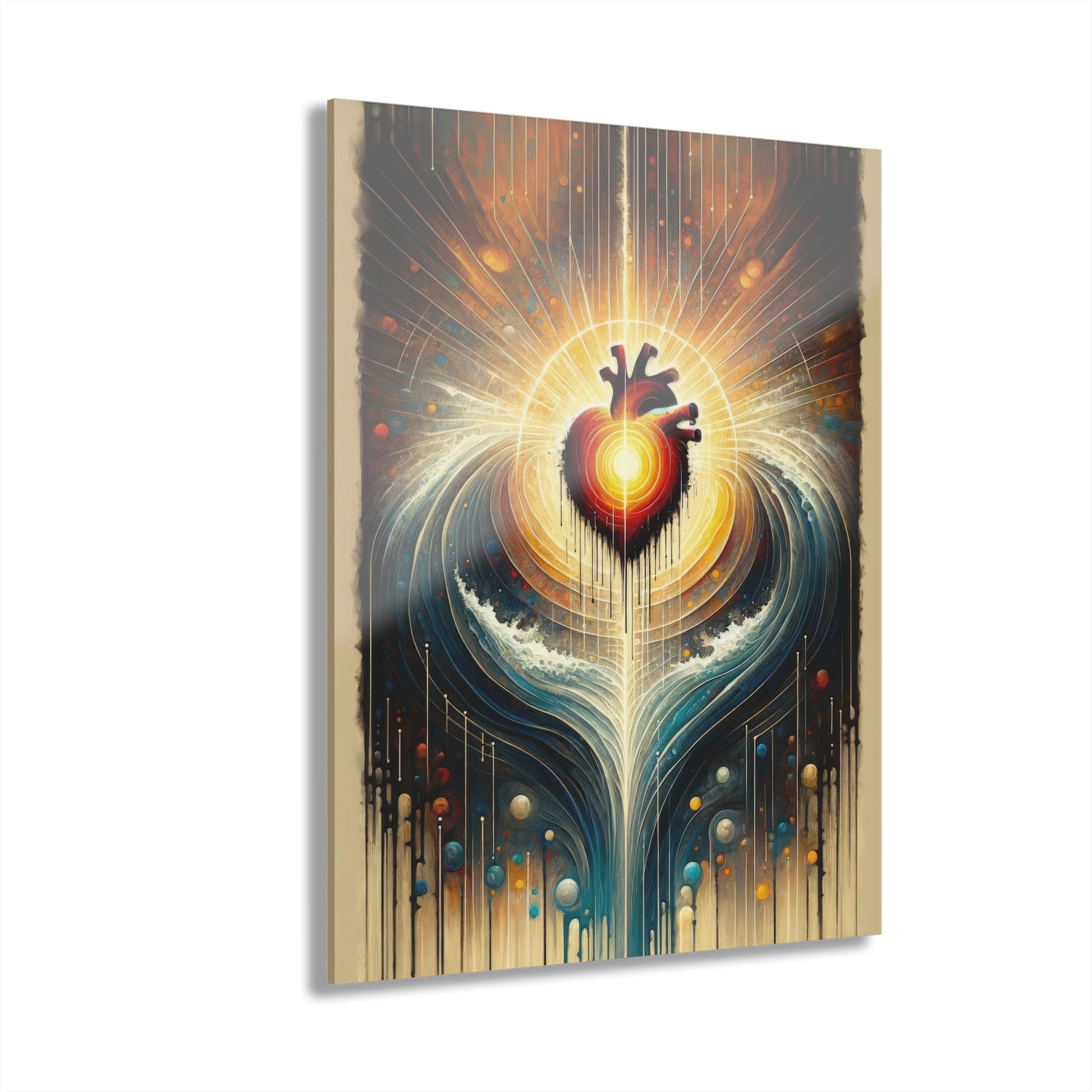Awakened Heart Waves Acrylic Prints (French Cleat Hanging) - ATUH.ART