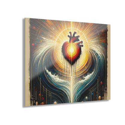 Awakened Heart Waves Acrylic Prints (French Cleat Hanging) - ATUH.ART