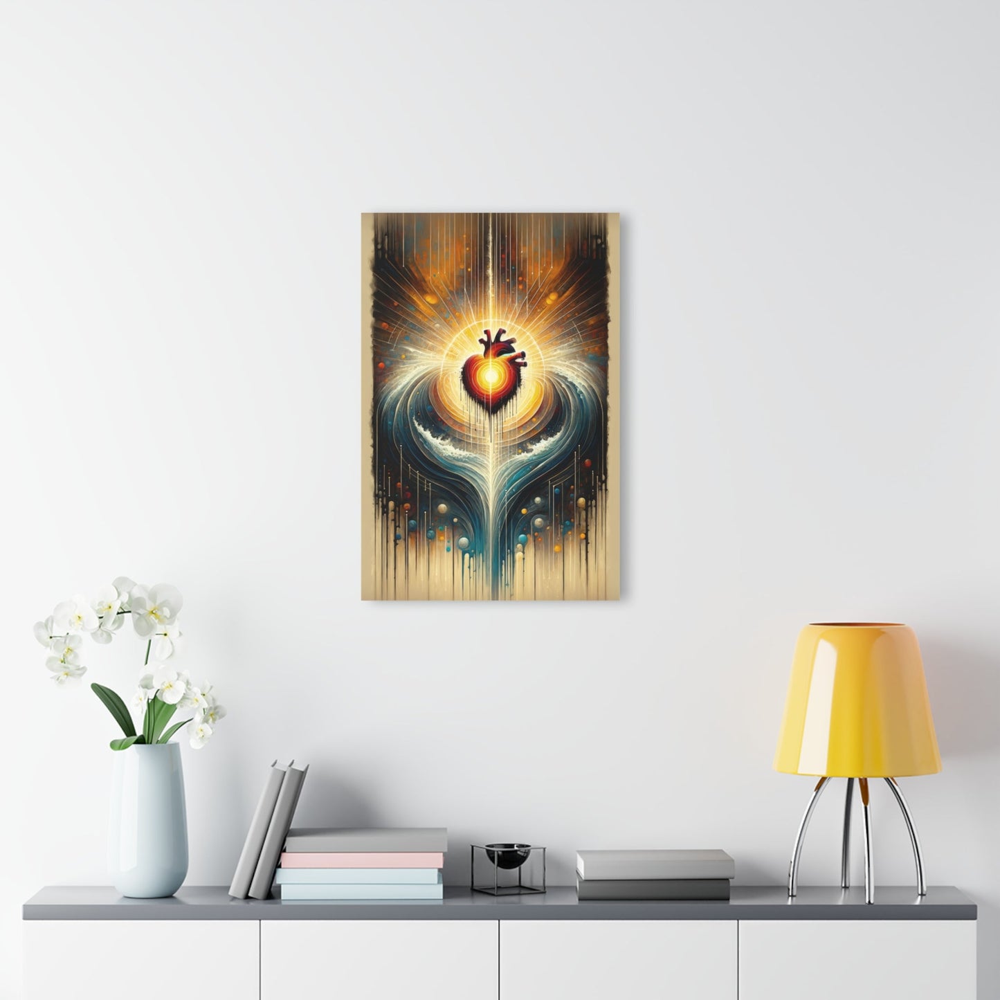 Awakened Heart Waves Acrylic Prints (French Cleat Hanging) - ATUH.ART