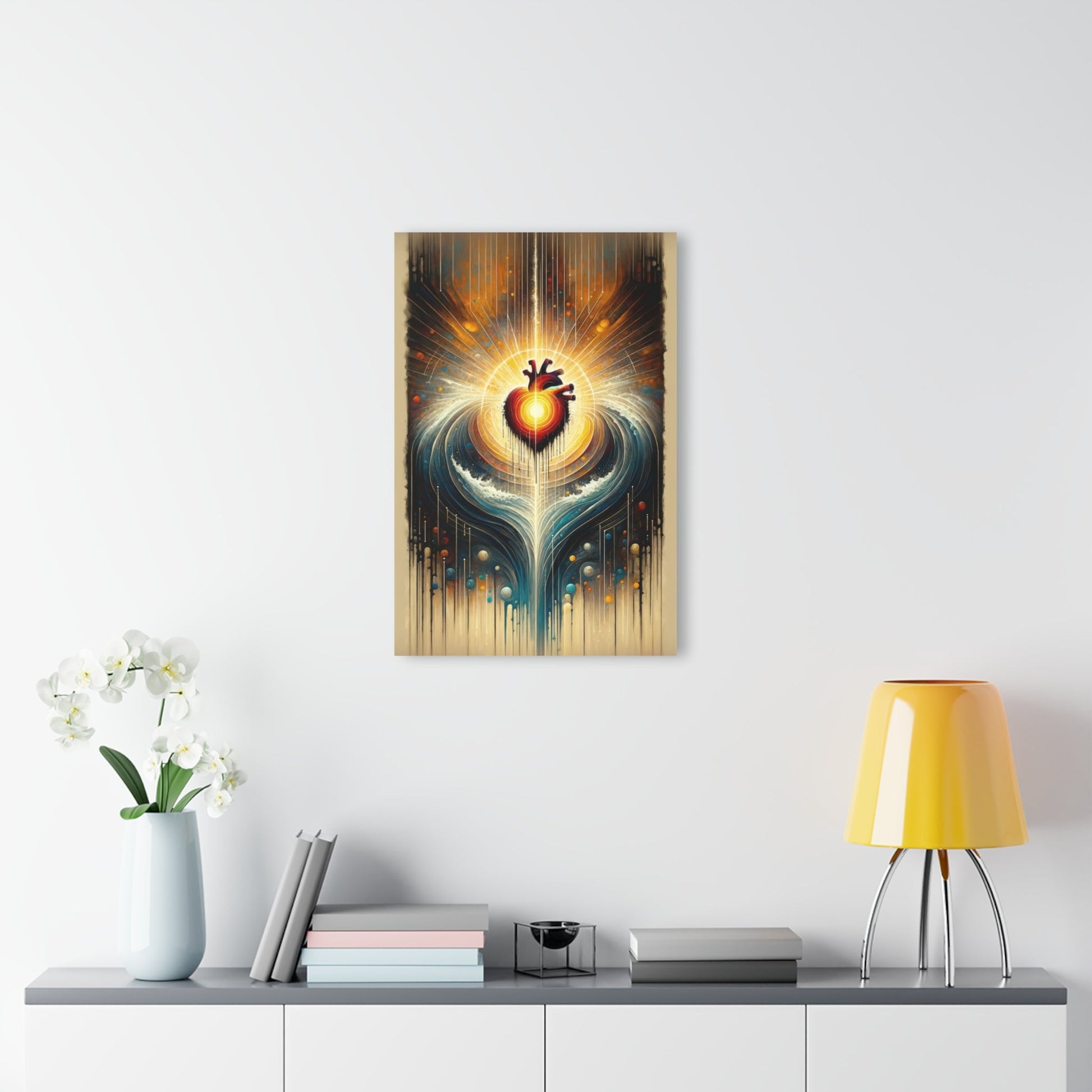 Awakened Heart Waves Acrylic Prints (French Cleat Hanging) - ATUH.ART