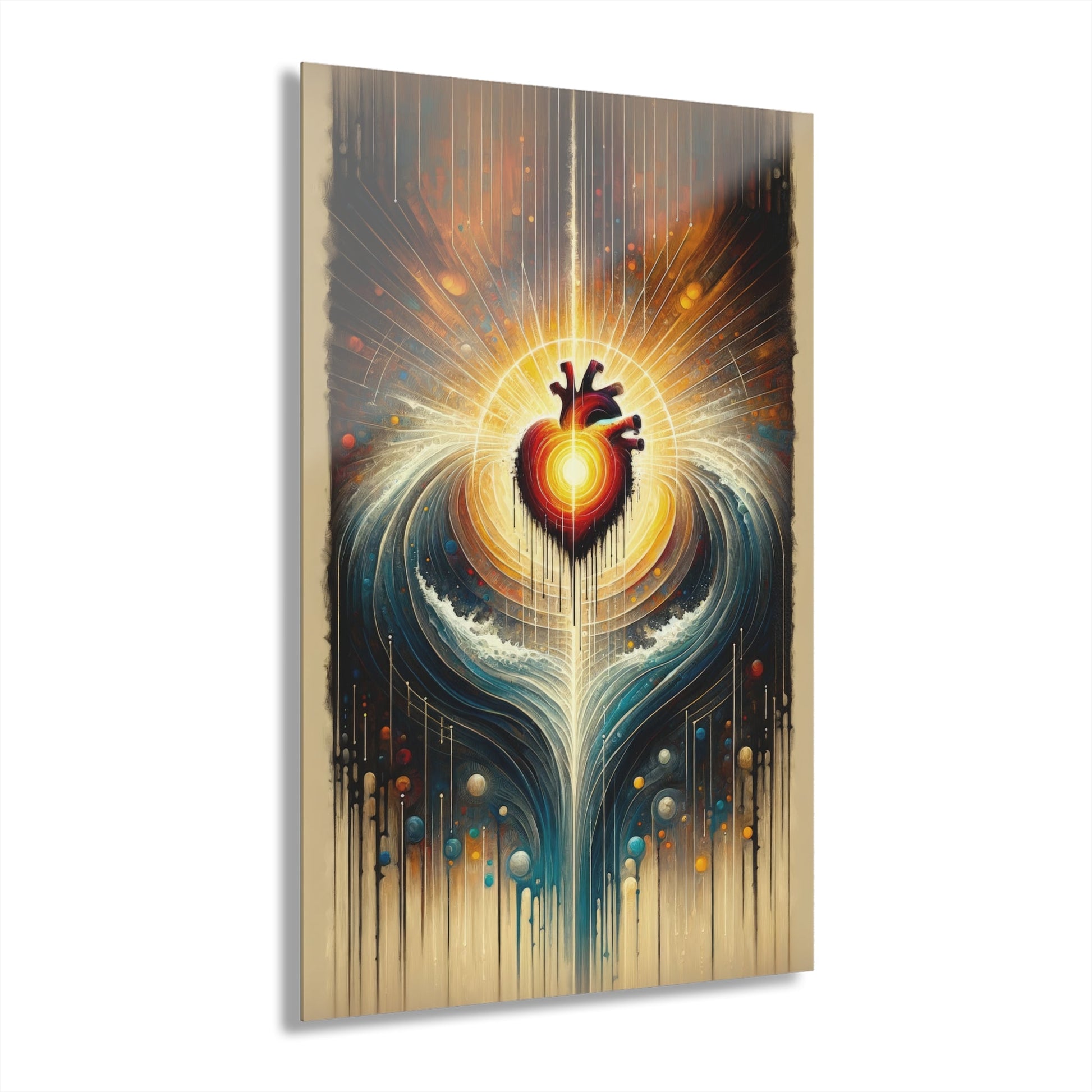 Awakened Heart Waves Acrylic Prints (French Cleat Hanging) - ATUH.ART