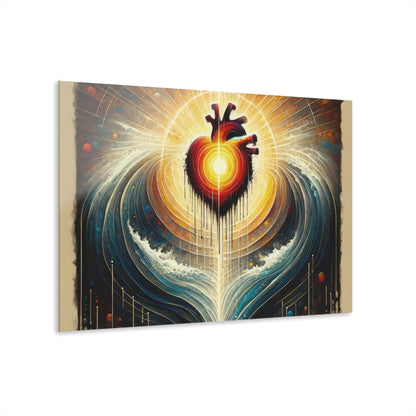 Awakened Heart Waves Acrylic Prints (French Cleat Hanging) - ATUH.ART
