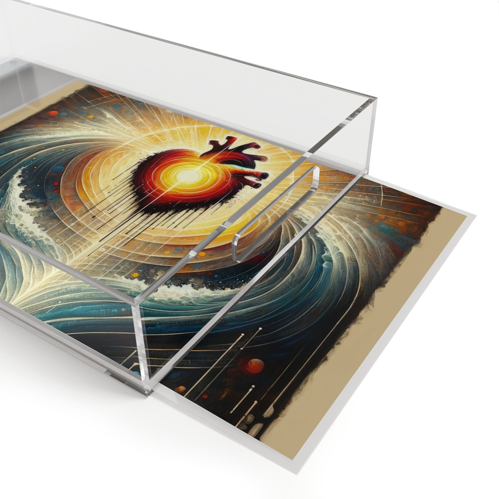 Awakened Heart Waves Acrylic Serving Tray - ATUH.ART