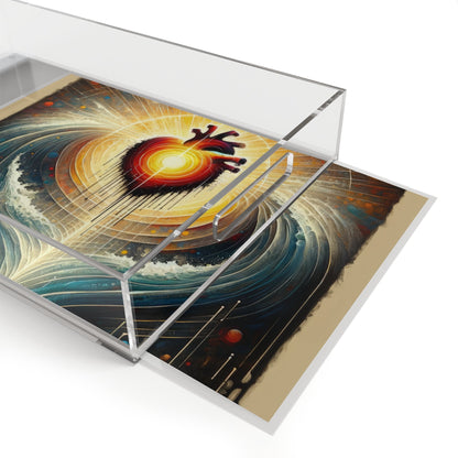 Awakened Heart Waves Acrylic Serving Tray - ATUH.ART