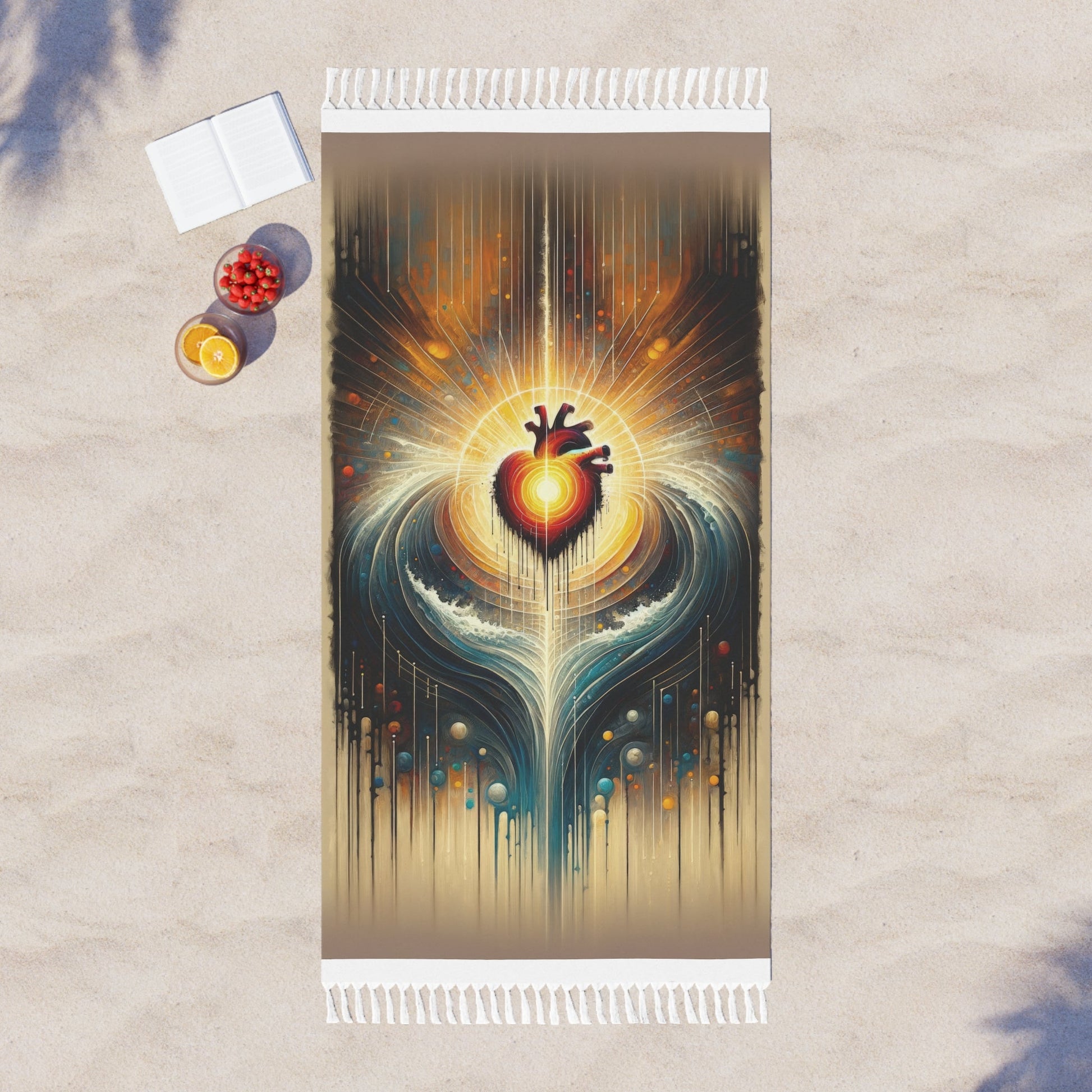 Awakened Heart Waves Boho Beach Cloth - ATUH.ART