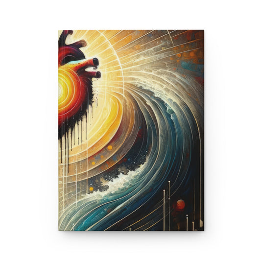 Awakened Heart Waves Hardcover Journal Matte - ATUH.ART