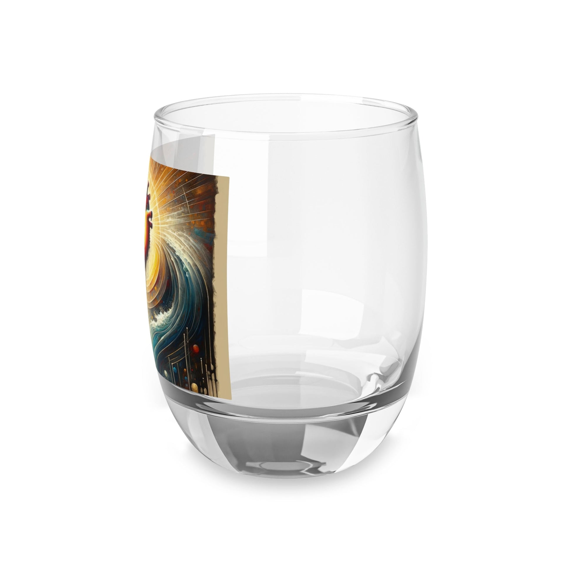 Awakened Heart Waves Whiskey Glass - ATUH.ART