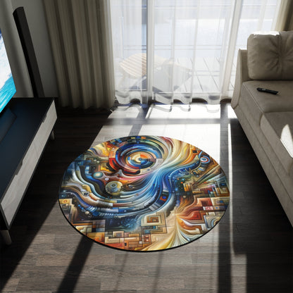 Awakening Spiral Empowerment Round Rug - ATUH.ART