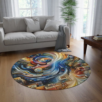 Awakening Spiral Empowerment Round Rug - ATUH.ART