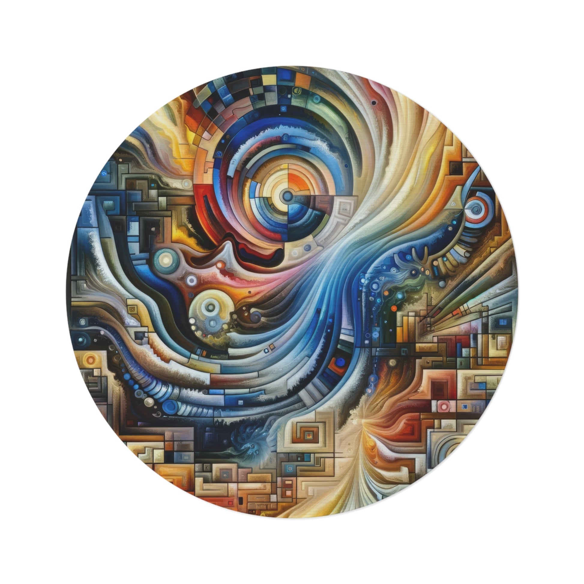Awakening Spiral Empowerment Round Rug - ATUH.ART
