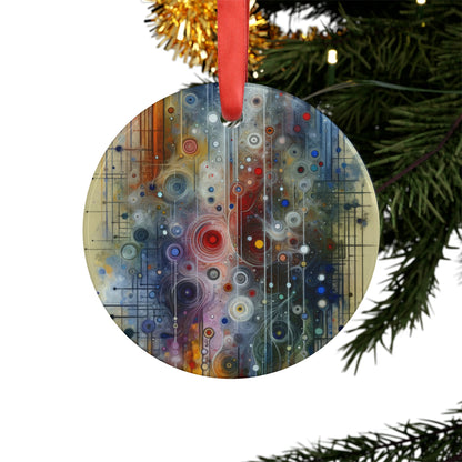Awakenings Interconnectedness Tachism Acrylic Ornament with Ribbon - ATUH.ART
