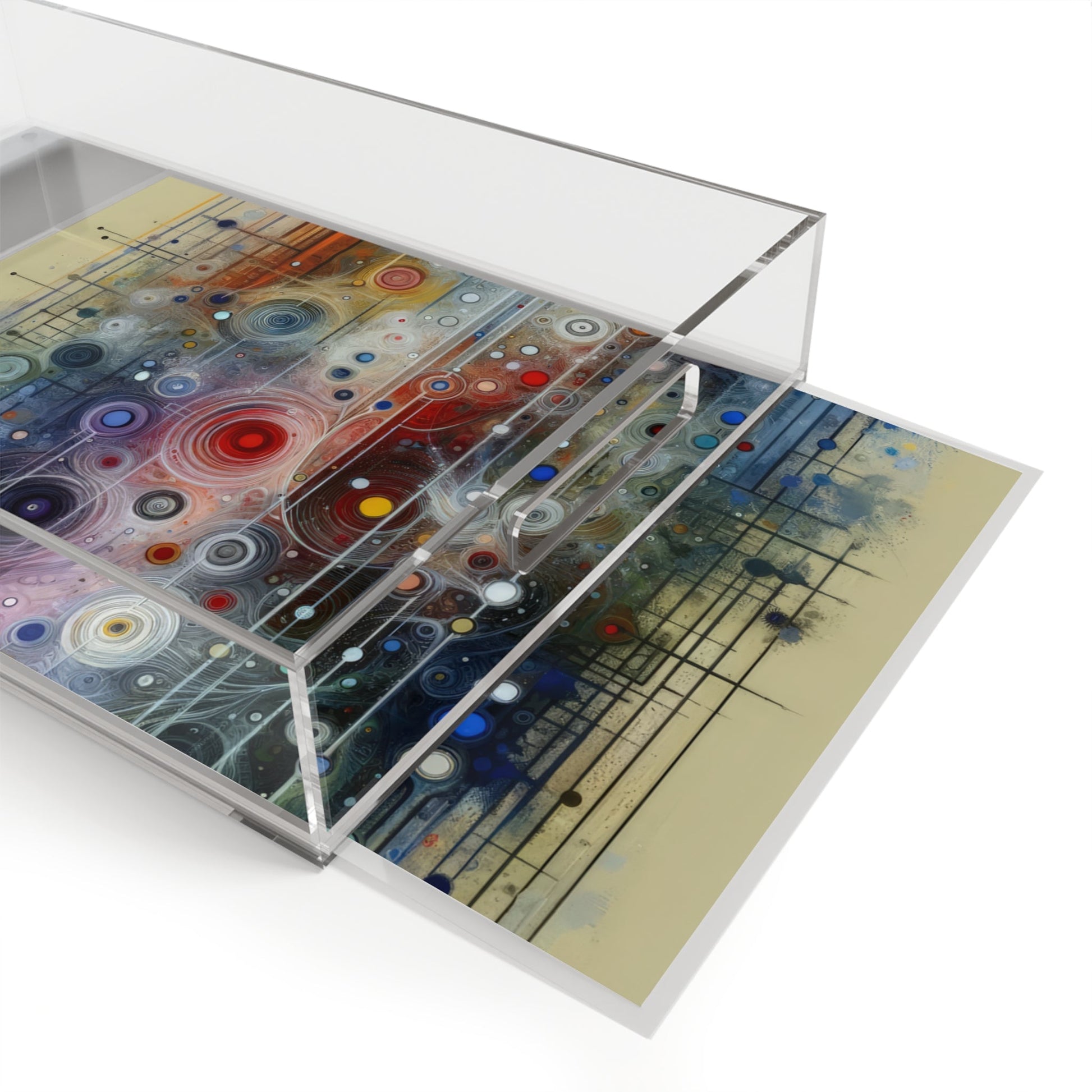 Awakenings Interconnectedness Tachism Acrylic Serving Tray - ATUH.ART