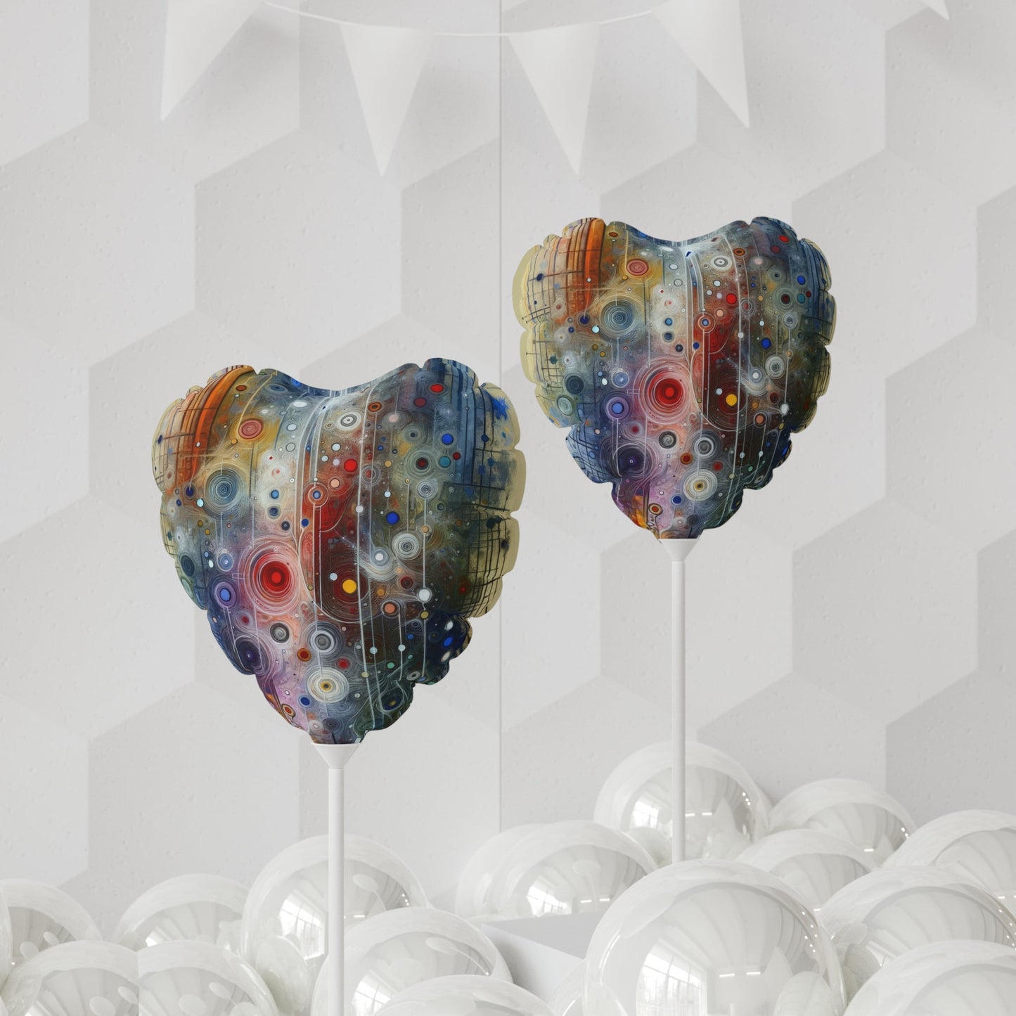 Awakenings Interconnectedness Tachism Balloon (Round and Heart-shaped), 11" - ATUH.ART