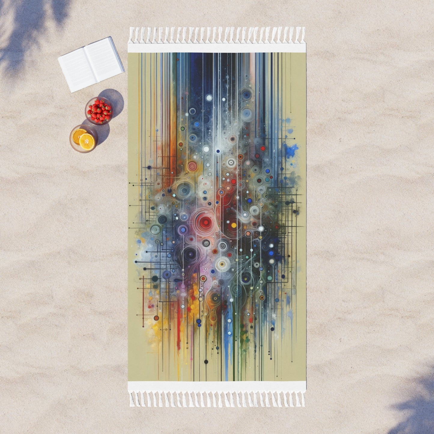 Awakenings Interconnectedness Tachism Boho Beach Cloth - ATUH.ART