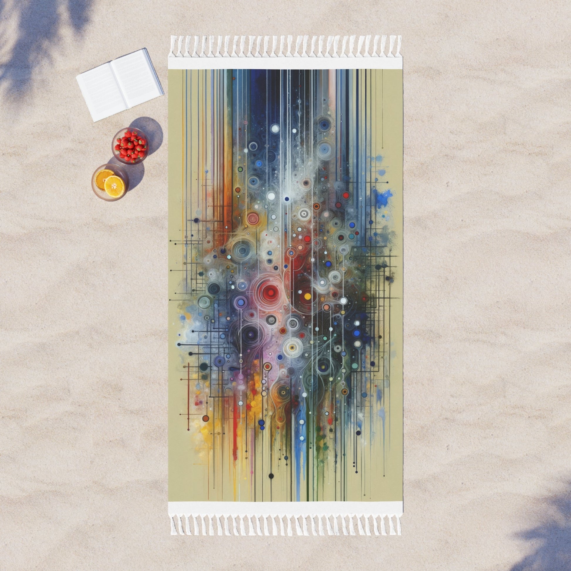 Awakenings Interconnectedness Tachism Boho Beach Cloth - ATUH.ART
