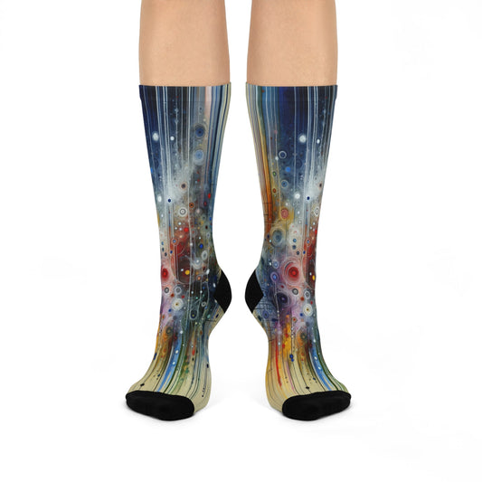 Awakenings Interconnectedness Tachism Cushioned Crew Socks - ATUH.ART