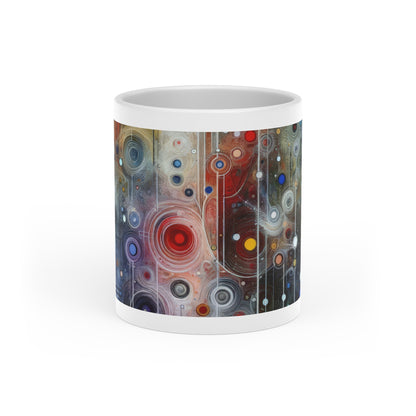 Awakenings Interconnectedness Tachism Heart-Shaped Mug - ATUH.ART