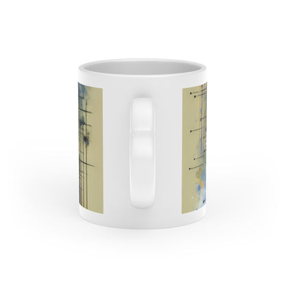 Awakenings Interconnectedness Tachism Heart-Shaped Mug - ATUH.ART