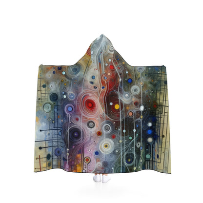 Awakenings Interconnectedness Tachism Hooded Blanket - ATUH.ART