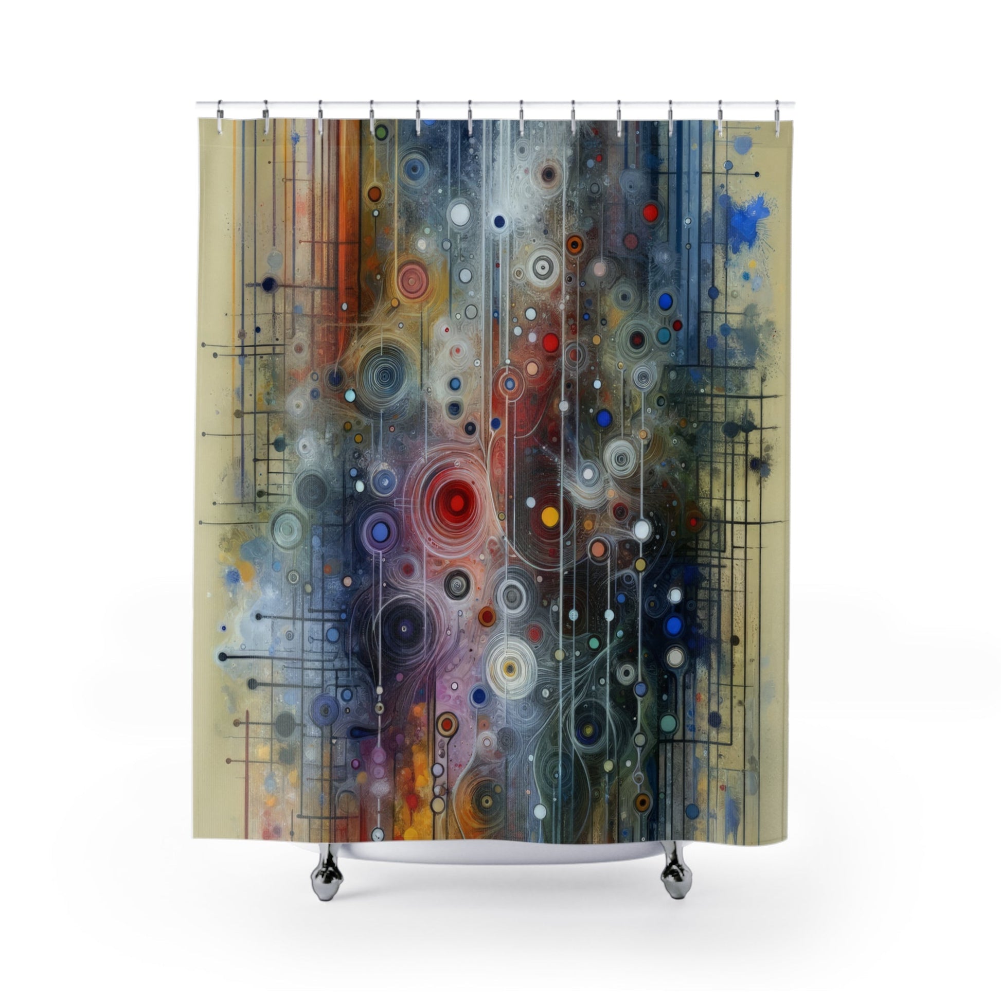 Awakenings Interconnectedness Tachism Shower Curtains - ATUH.ART