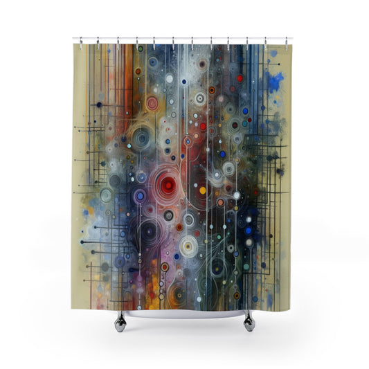 Awakenings Interconnectedness Tachism Shower Curtains - ATUH.ART