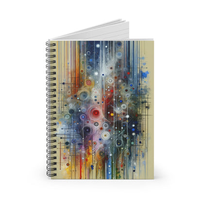 Awakenings Interconnectedness Tachism Spiral Notebook - Ruled Line - ATUH.ART