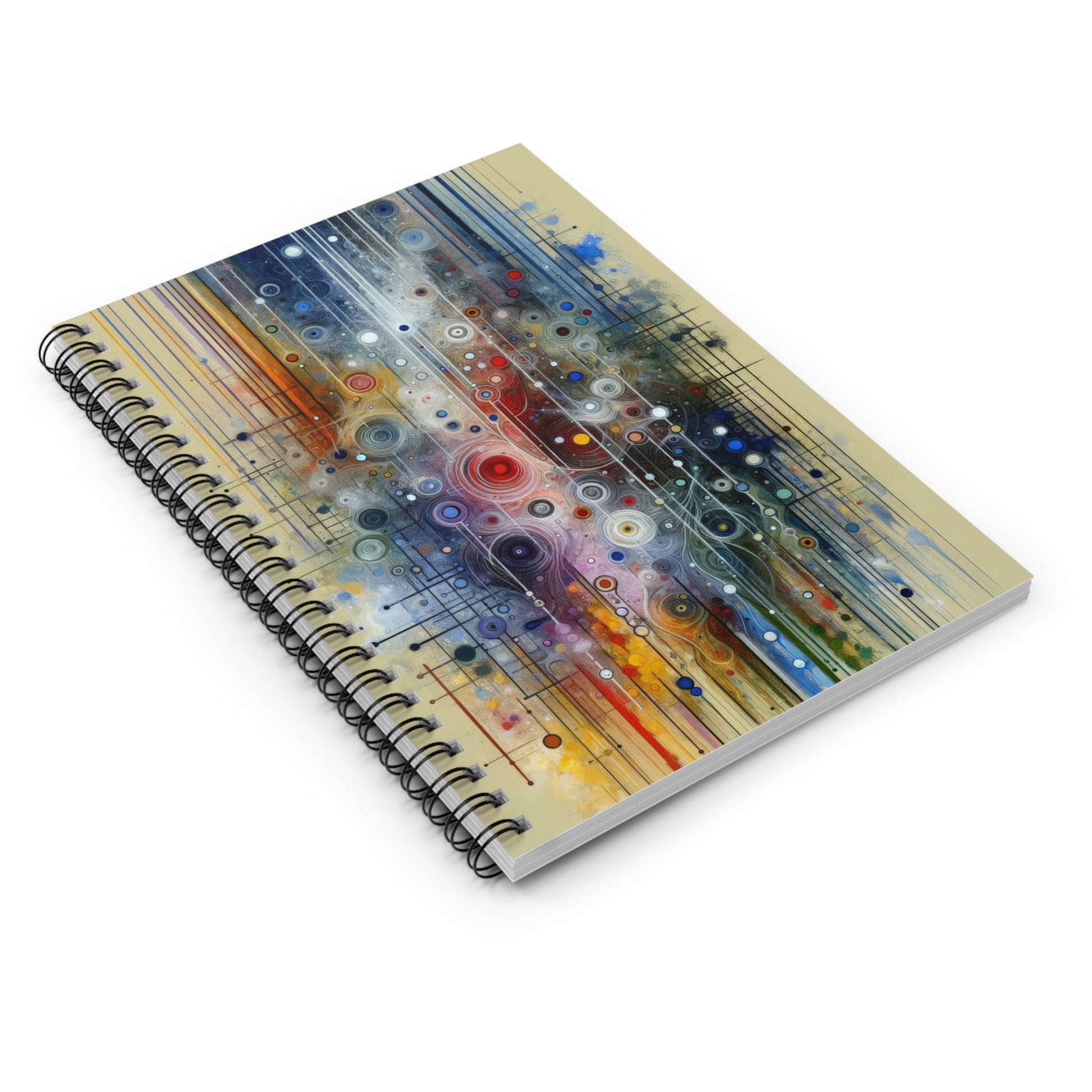 Awakenings Interconnectedness Tachism Spiral Notebook - Ruled Line - ATUH.ART