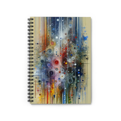 Awakenings Interconnectedness Tachism Spiral Notebook - Ruled Line - ATUH.ART