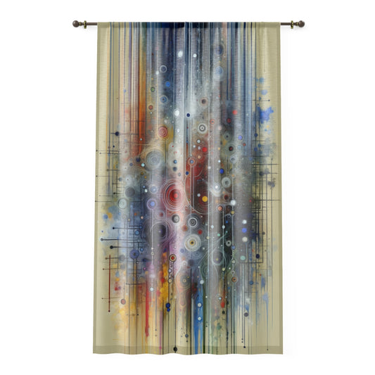 Awakenings Interconnectedness Tachism Window Curtain - ATUH.ART