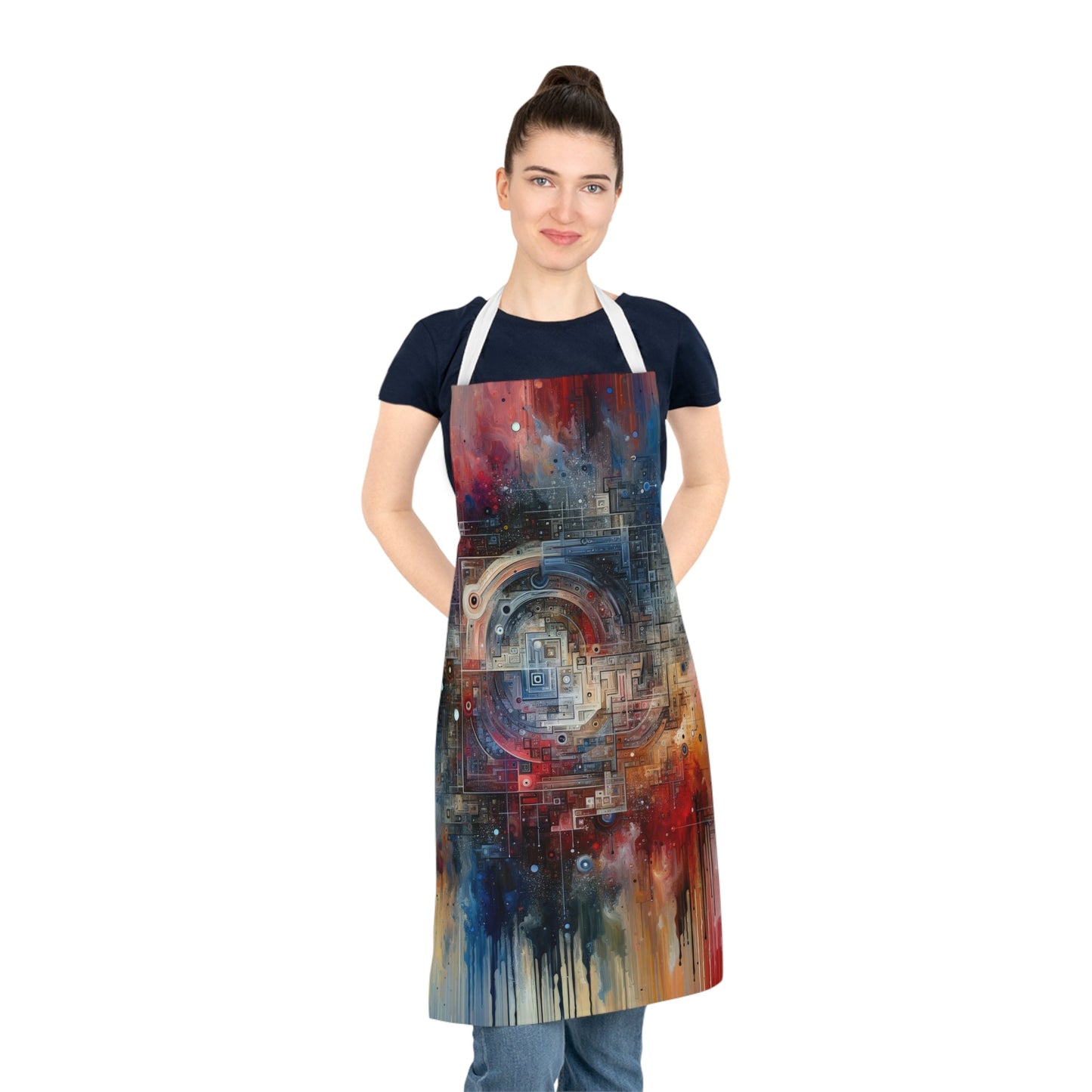 Awareness Algorithm Tachism Adult Apron (AOP) - ATUH.ART