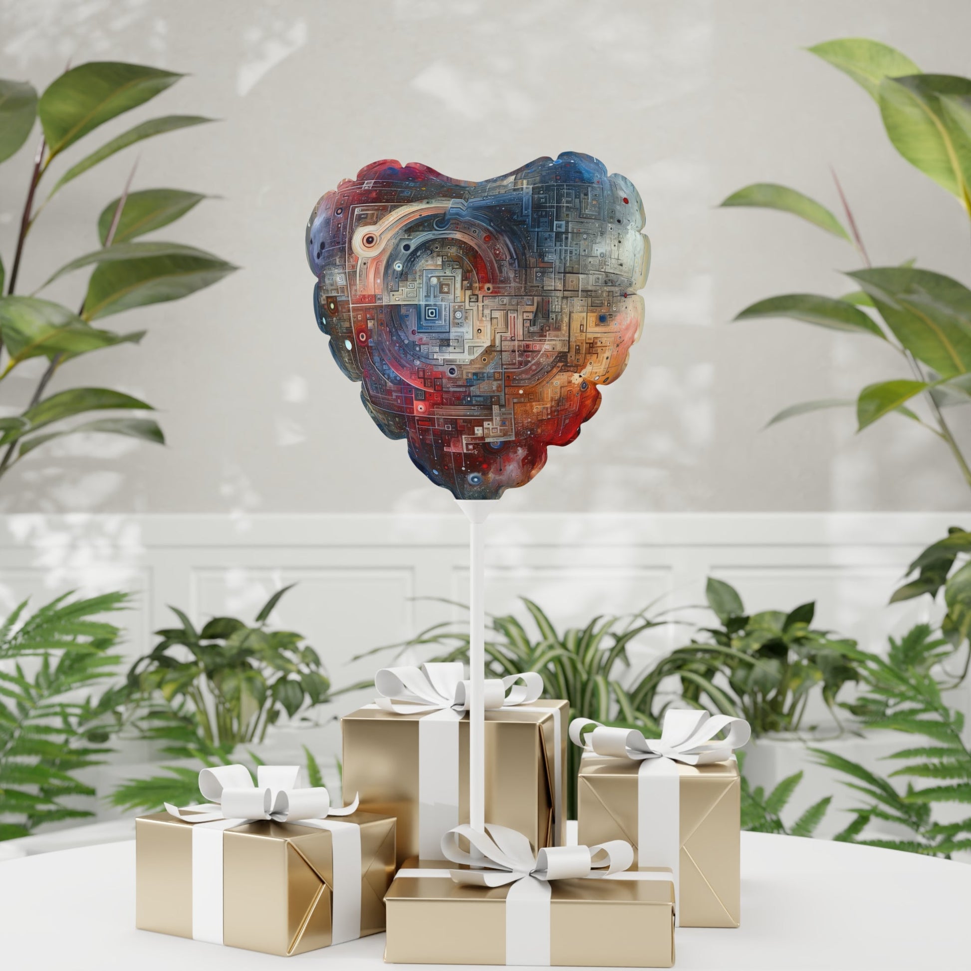 Awareness Algorithm Tachism Balloon (Round and Heart-shaped), 11" - ATUH.ART