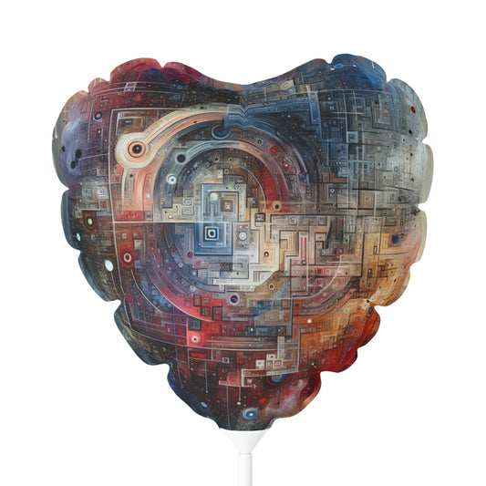 Awareness Algorithm Tachism Balloon (Round and Heart-shaped), 11" - ATUH.ART