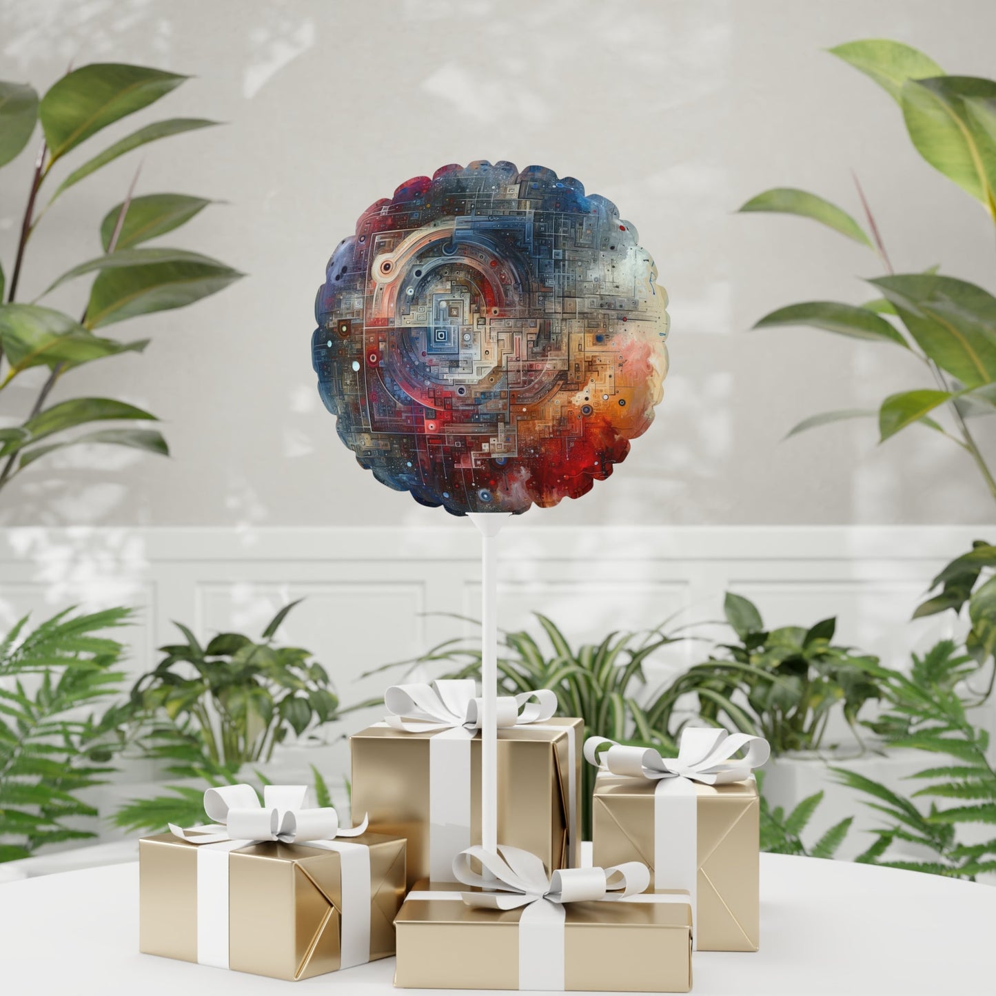 Awareness Algorithm Tachism Balloon (Round and Heart-shaped), 11" - ATUH.ART