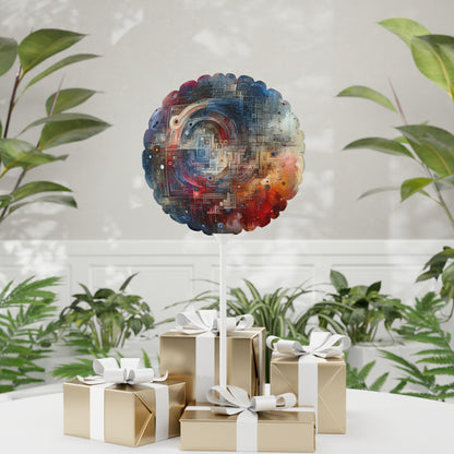 Awareness Algorithm Tachism Balloon (Round and Heart-shaped), 11" - ATUH.ART