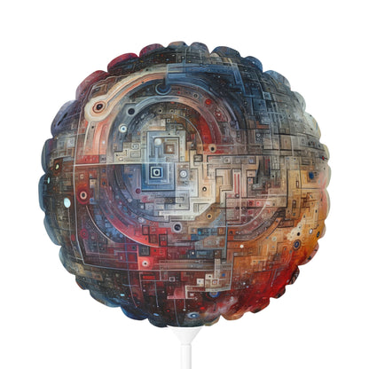 Awareness Algorithm Tachism Balloon (Round and Heart-shaped), 11" - ATUH.ART