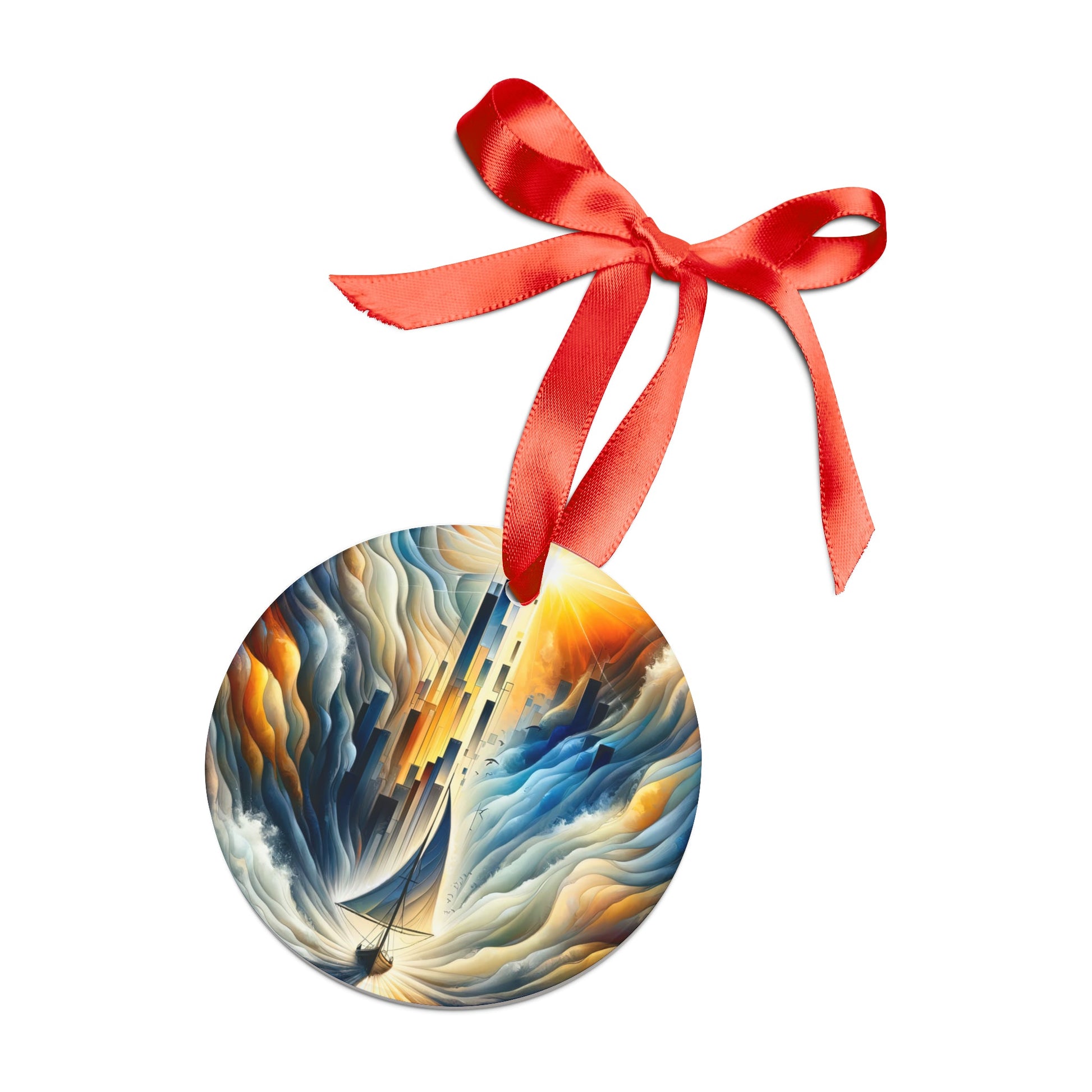 Beacon Sail Change Acrylic Ornament with Ribbon - ATUH.ART
