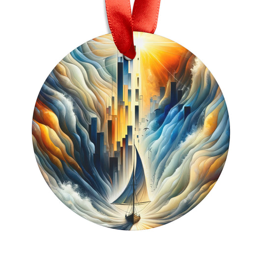 Beacon Sail Change Acrylic Ornament with Ribbon - ATUH.ART