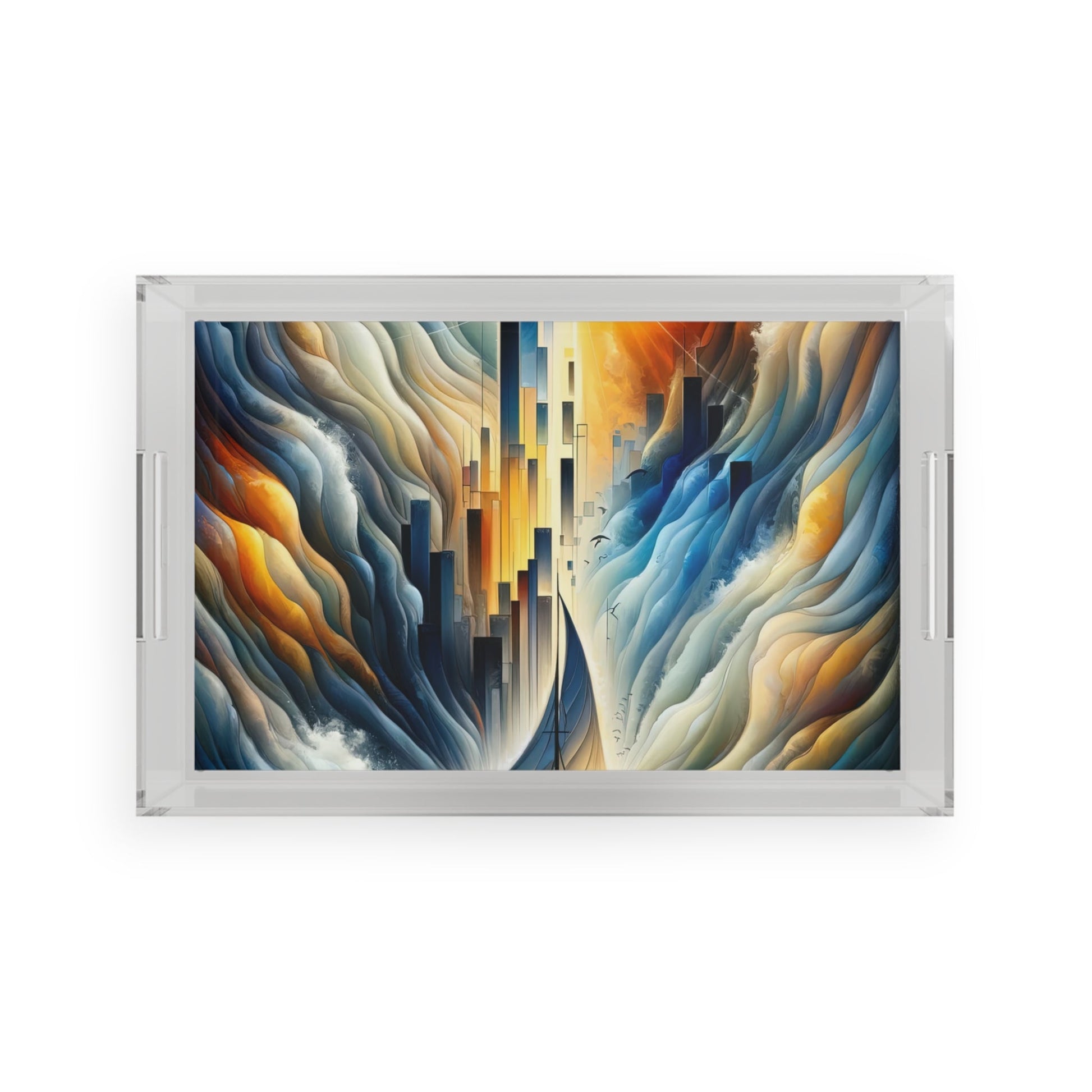 Beacon Sail Change Acrylic Serving Tray - ATUH.ART