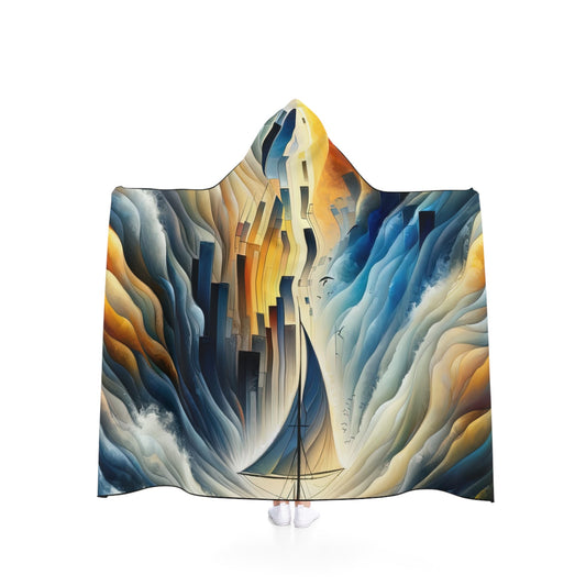 Beacon Sail Change Hooded Blanket - ATUH.ART
